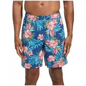 NEW Kirkland Signature Men's L Hawaiian Swim Shorts Stretch Lined